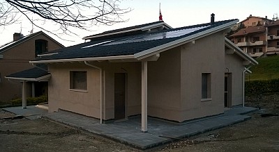 La casa e' pronta per le finiture interne ed esterne