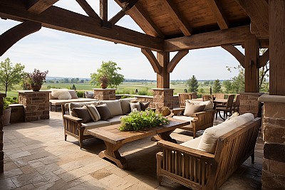 Porticati in legno: eleganza e funzionalit per i tuoi spazi esterni