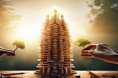 Il legno come materiale dalle infinite vite nelle costruzioni: ecco come si ricicla