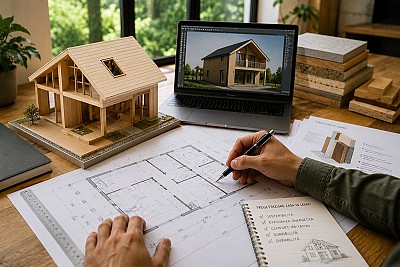 Case in legno: qual è l’iter da seguire per la progettazione?